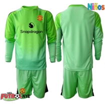 Camiseta Manchester United Portero Tercera Equipación para niños 2025-26 manga larga (+ pantalones cortos)